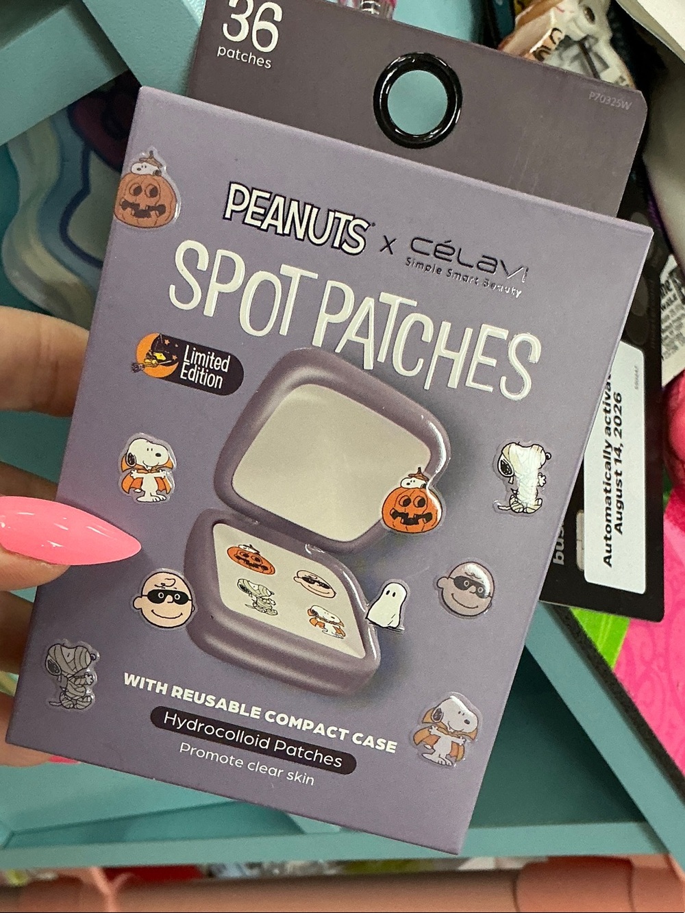 Peanuts x Celavi Halloween Spot Patches - Lavender Box